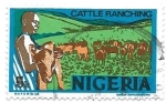 Stamps : Africa : Nigeria :  ganadería