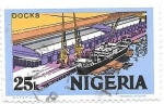 Sellos de Africa - Nigeria -  muelle