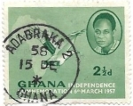 Stamps : Africa : Ghana :  independencia