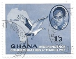 Stamps : Africa : Ghana :  independencia