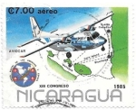 Stamps : America : Nicaragua :  correo aéreo