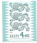 Sellos de Europa - Estonia -  escudo