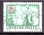 Stamps Hungary -  Correo en moto