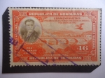 Stamps : America : Honduras :  Puente General Carias - Presidente Carias Bridge (1876-1969)-Re-elección del General Carias Bridge.
