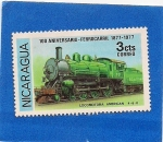 Stamps Nicaragua -  100 Aniv. del Ferrocarril