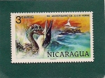 Stamps Nicaragua -  150 Aniv. de Julio Verne