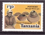 Stamps Tanzania -  serie- Ollas de barro