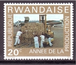 Sellos de Africa - Rwanda -  serie- Año de la producción