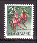 Sellos de Oceania - Nueva Zelanda -  serie- Flores