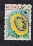 Stamps Nicaragua -  Girasol