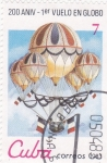 Stamps Cuba -  200 ANIV. 1er VUELO EN GLOBO