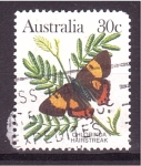 Sellos de Oceania - Australia -  serie- Mariposas