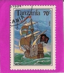Sellos de Africa - Tanzania -  Barco Pirata