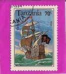 Sellos del Mundo : Africa : Tanzania : Barco Pirata