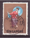 Stamps Singapore -  serie- Danzas y mascaras folklóricas