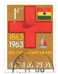 Stamps Ghana -  cruz roja