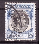 Stamps : Asia : Singapore :  George VI