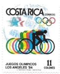 Stamps Costa Rica -  Los Angeles 84