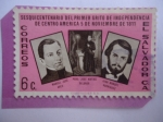Stamps : America : El_Salvador :  Sesquicentenario del Primer Grito de Independencia de Centro América-5 Nov.de 1811
