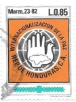 Stamps Honduras -  internacionalización dela paz