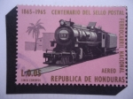 Stamps : America : Honduras :  Centenario del Sello Postal (1865-1965) - Ferrocarril Nacional.