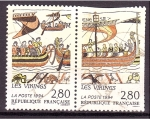 Stamps France -  Relación cultural franco-suiza