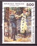 Sellos de Europa - Francia -  Pintado por Renoir