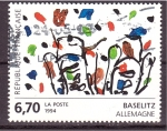 Stamps France -  Pintado por Baselitz