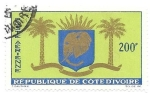 Sellos de Africa - Costa de Marfil -  escudo