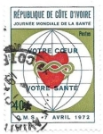 Stamps Ivory Coast -  jornada mundial de la salud