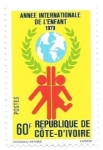 Stamps Ivory Coast -  año internacional del niño