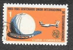 Sellos de America - Cuba -  964 - Centenario de la Unión Internacional de Telecomunicaciones (UIT)