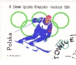 Stamps Poland -  OLIMPIADA INNSBRUCK'64