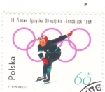 Stamps Poland -  OLIMPIADA INNSBRUCK'64