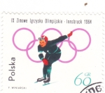 Sellos de Europa - Polonia -  OLIMPIADA INNSBRUCK'64