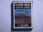 Stamps Costa Rica -  Olímpiada de Moscú-80 - Juegos Olímpicos de Ciclismo 1980- Moscú.