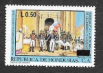 Stamps : America : Honduras :  C888B - Homenaje a la Memoria de Bernardo O´Higgins