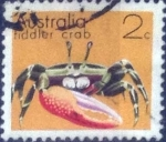 Stamps Australia -  Scott#555 , nf4b intercambio 0,20 usd, 2 cents. , 1973