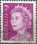 Stamps Australia -  Scott#402A , intercambio 0,20 usd, 7 cents. , 1971