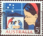 Stamps Australia -  Scott#384 , intercambio 0,20 usd, 5 cents. , 1964