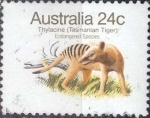 Stamps Australia -  Scott#788 , intercambio 0,35 usd, 24 cents. , 1981