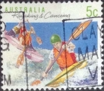 Stamps Australia -  Scott#1114 , intercambio 1,00 usd, 5 cents. , 1990