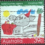 Stamps Australia -  Scott#1103 , intercambio 0,50 usd. , 39 cents. , 1988