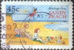Stamps Australia -  Scott#1551 , intercambio 0,60 usd. , 45 cents. , 1996