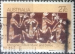 Stamps Australia -  Scott#853 , intercambio 0,25 usd. , 27 cents. , 1982