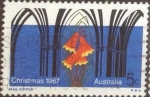 Stamps Australia -  Scott#429 , intercambio 0,20 usd. , 5 cents. , 1967