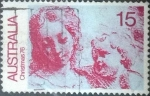 Stamps Australia -  Scott#649 , cr1f intercambio 0,20 usd. , 15 cents. , 1976