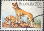 Stamps Australia -  Scott#727 , cr1f intercambio 0,20 usd. , 20 cents. , 1980