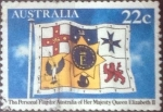 Stamps Australia -  Scott#779 , cr1f intercambio 0,20 usd. , 22 cents. , 1981