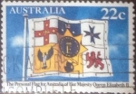 Stamps Australia -  Scott#779 , intercambio 0,20 usd. , 22 cents. , 1981